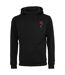 Mens Wild Rose Back Hoodie Imprimé Noir Mister Tee-2