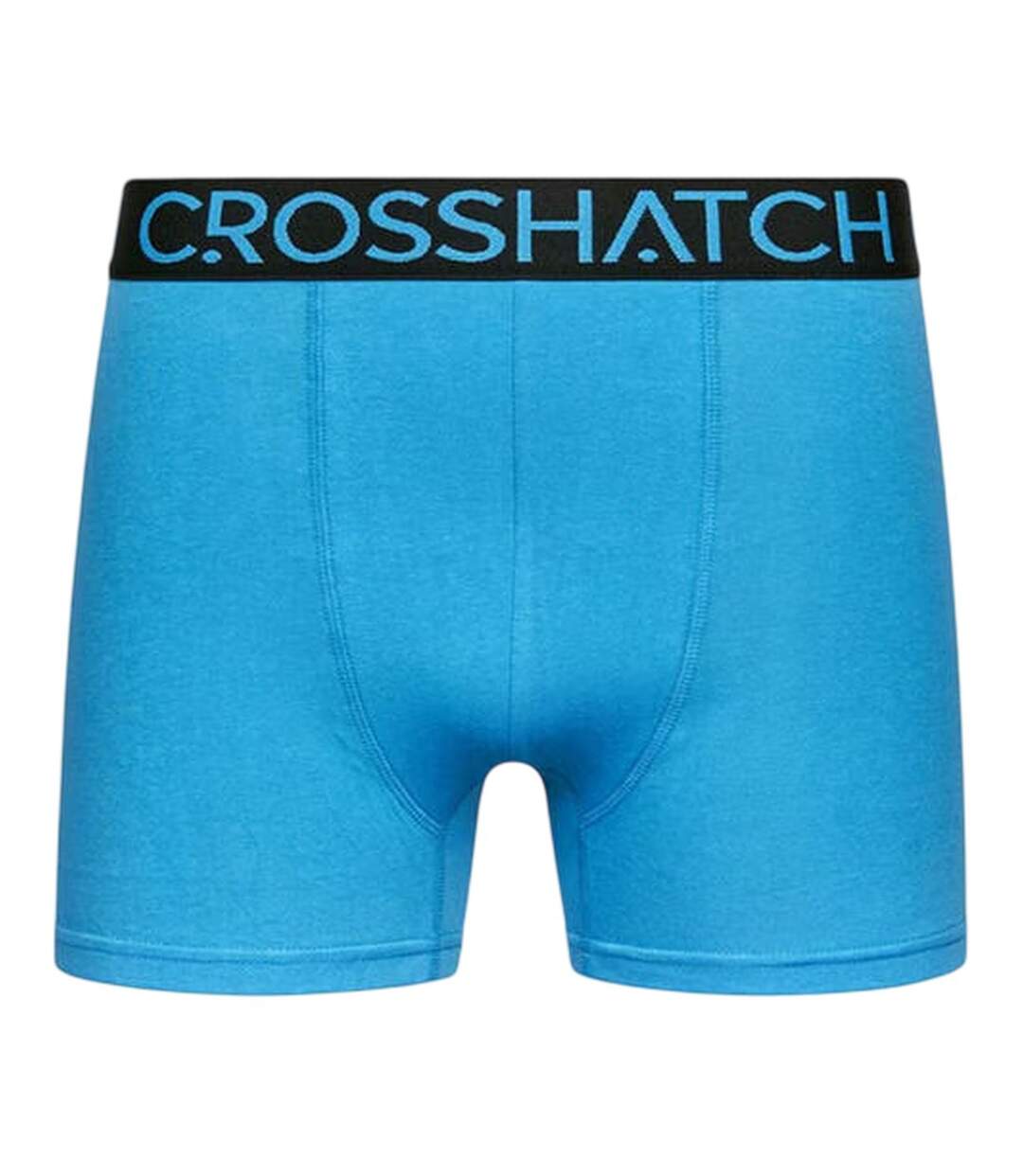 Pack Of 12  Mens Highlighter Cotton Blend Boxer Shorts  Multicoloured Crosshatch-2