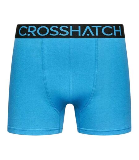 Pack Of 12  Mens Highlighter Cotton Blend Boxer Shorts  Multicoloured Crosshatch