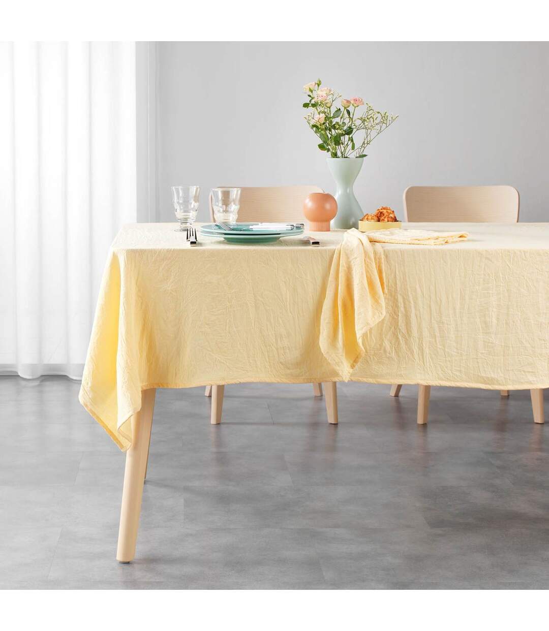 Nappe Microfibre Suzy 140x240cm Jaune-3