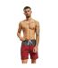 Mens Block Swim Shorts Brick Red Dark Shadow Urban Classics-2