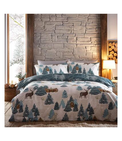 Arcticus arctic animals duvet cover set blue Furn