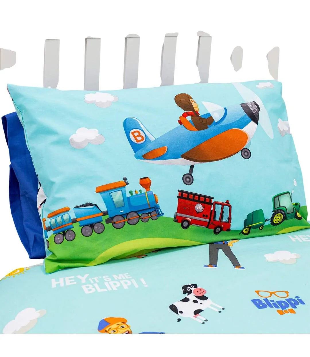Digger Adventure And Farm Fun Reversible Duvet Set Multicoloured Blippi-4