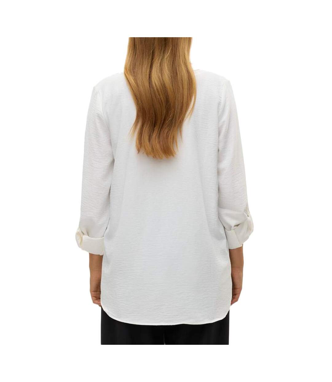 Blouse blanche femme vero moda mani - l-2