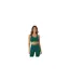 Brassière De Sport Motif/style Côtelé Femme Vert Sombre USA-1