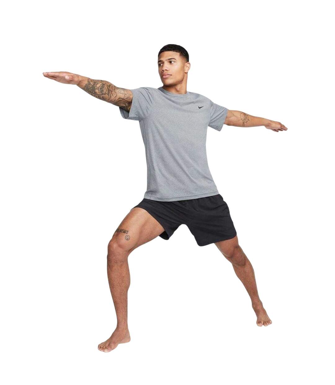 Mens Hyverse Swoosh Short-sleeved T-shirt Smoke Grey Nike-1