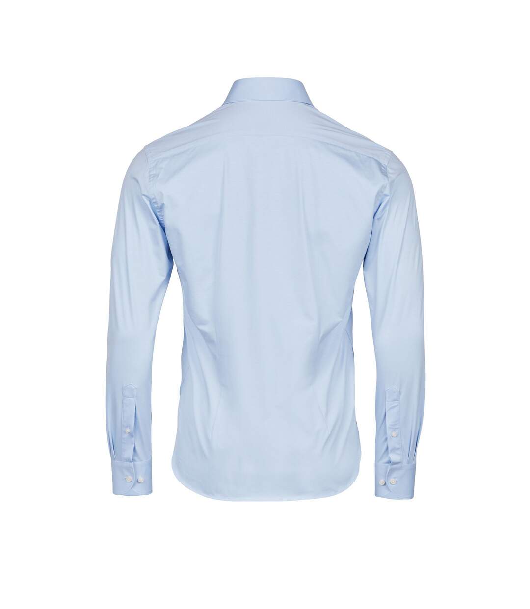 Mens stretch long-sleeved active shirt light blue Tee Jays