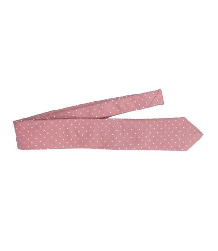 Plain Silk Tie One Size Pink Hugo Boss