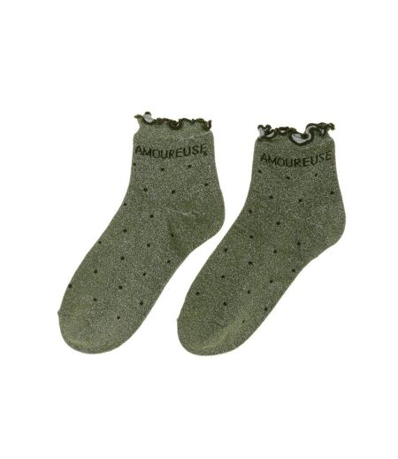 Chaussettes vertes femme stella green amoureuse