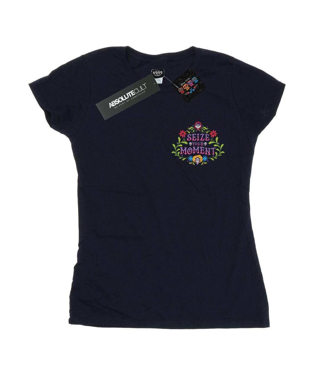 Disney - T-shirt COCO SEIZE YOUR MOMENT - Femme (Bleu marine) - UTBI14229-1