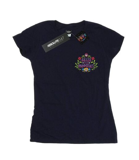 Disney - T-shirt COCO SEIZE YOUR MOMENT - Femme (Bleu marine) - UTBI14229