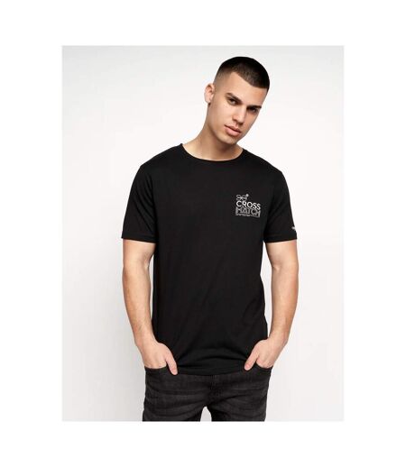 Crosshatch Mens Baxley T-Shirt (Pack of 2) (Red/Black) - UTBG883