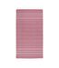Anna Hammam Striped Cotton Beach Towel (Red) - UTPF4151