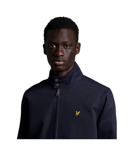 Blouson Harrington Motif/style Logo Homme Bleu Marine Lyle & Scott