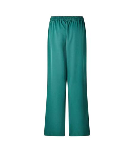 Womens/ladies Elasticated Wide Leg Trousers Trek Green Pieces