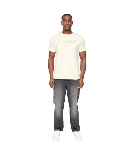 T-shirt pittifore homme blanc cassé Duck and Cover