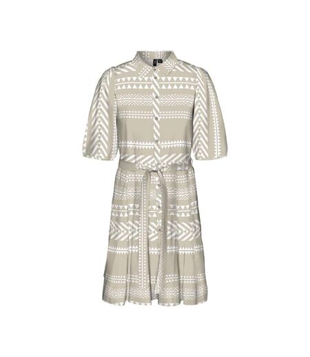 Robe grise/blanche femme vero moda dicthe
