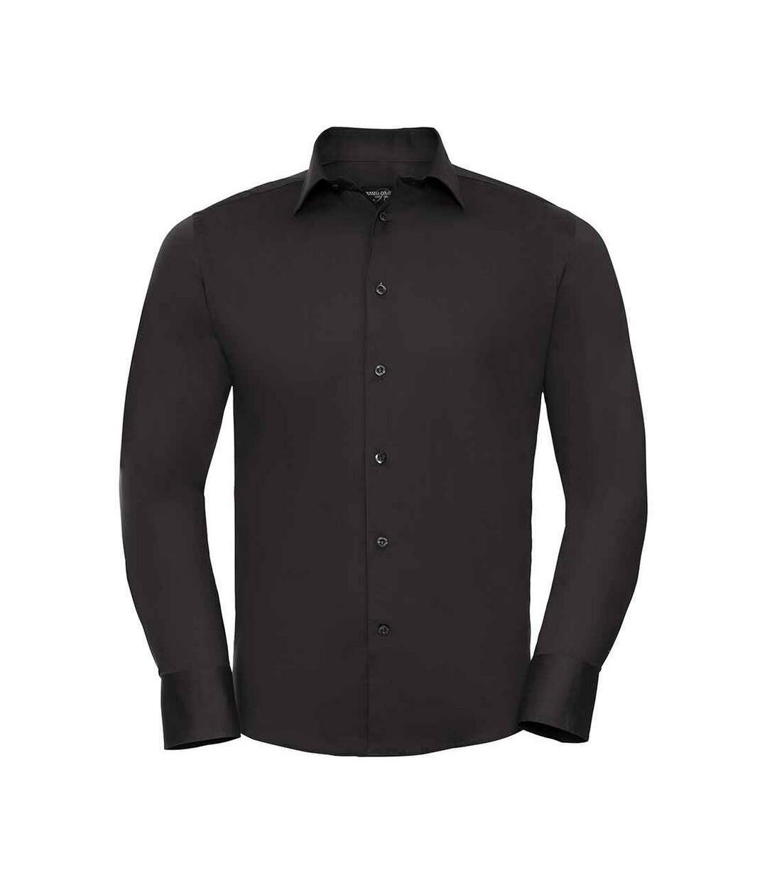 Chemise Manches Longues Homme Noir Russell Collection-1