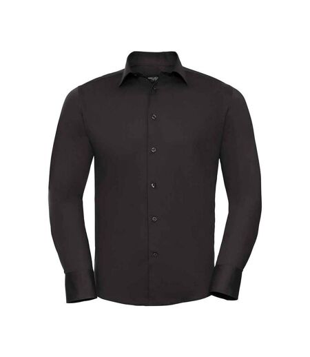 Chemise Manches Longues Homme Noir Russell Collection