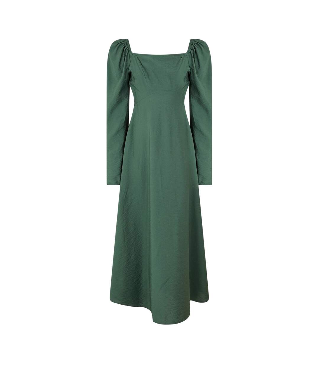 Robe Mi-longue Manches Bouffantes Abby Femme Vert Nobody´s Child-1