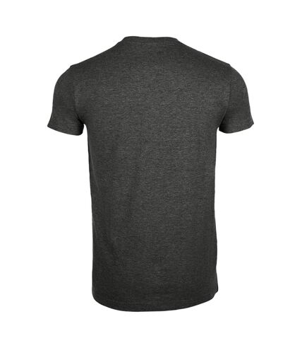 Imperial t-shirt à manches courtes et coupe ajustée homme gris foncé marne SOLS