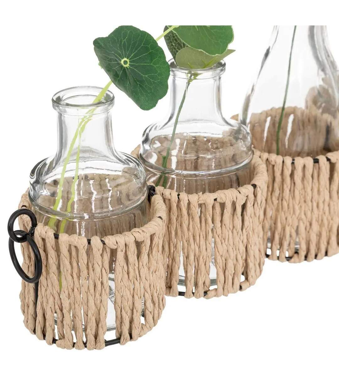 Lot de 5 Soliflores & Tiges Cosy 40cm Beige-2