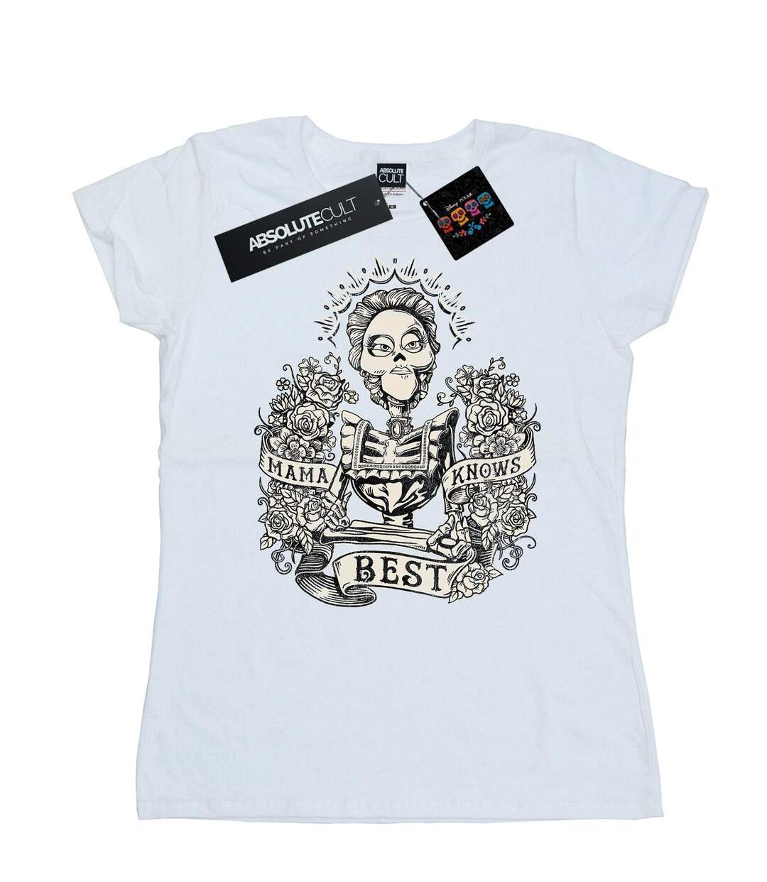 Disney T-shirt en coton Femmes/Dames Coco Mama Knows Best (Blanc) - UTBI14392-1