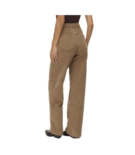 Pantalon velours beige femme vero moda tessa