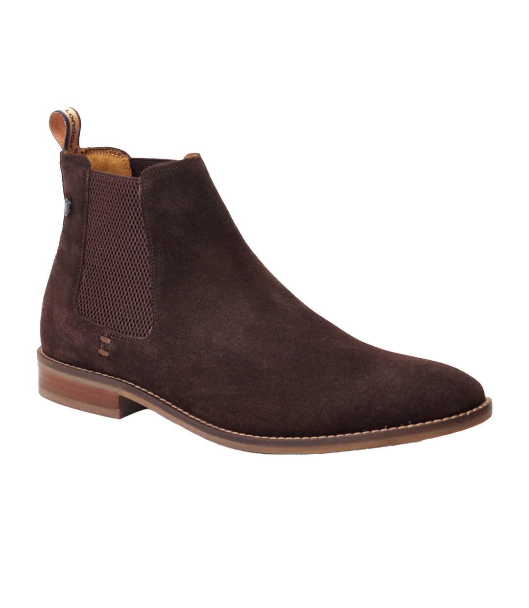 Bottines chelsea virgil homme marron foncé Base London-1