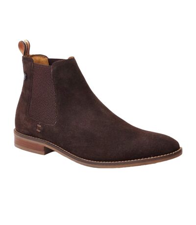 Bottines chelsea virgil homme marron foncé Base London