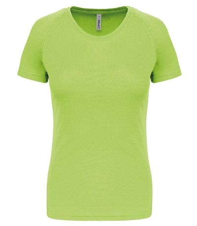 T-shirt sport - Running - Femme - PA439 - vert lime