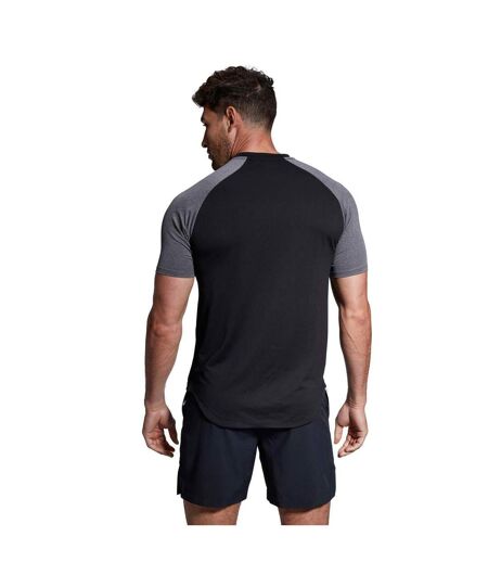 T-shirt Manches Raglan Sport Elt Homme Noir Chiné Canterbury