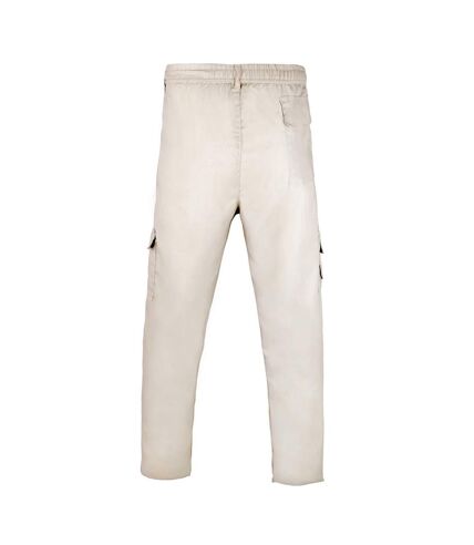 Mens multi pocket cargo trousers stone Krisp