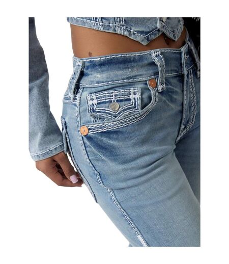 Womens/ladies Ricki Rlxd Denim Relaxed Fit Jeans Horizon True Religion