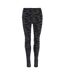 Legging Femme Noir Camouflage Golddigga-2