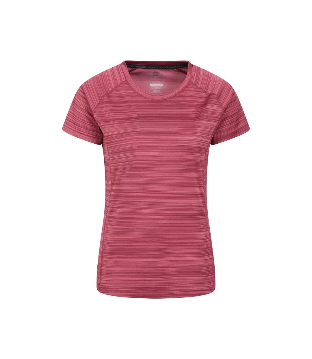 Womens/ladies Endurance Striped T-shirt Berry Mountain Warehouse-1