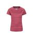 Womens/ladies Endurance Striped T-shirt Berry Mountain Warehouse-1