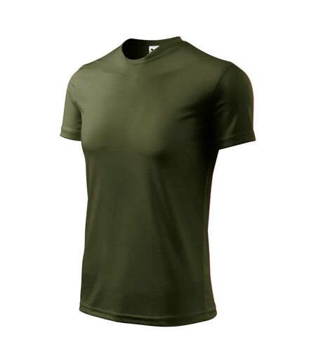 T-shirt Fantasy Homme Vert Kaki Malfini