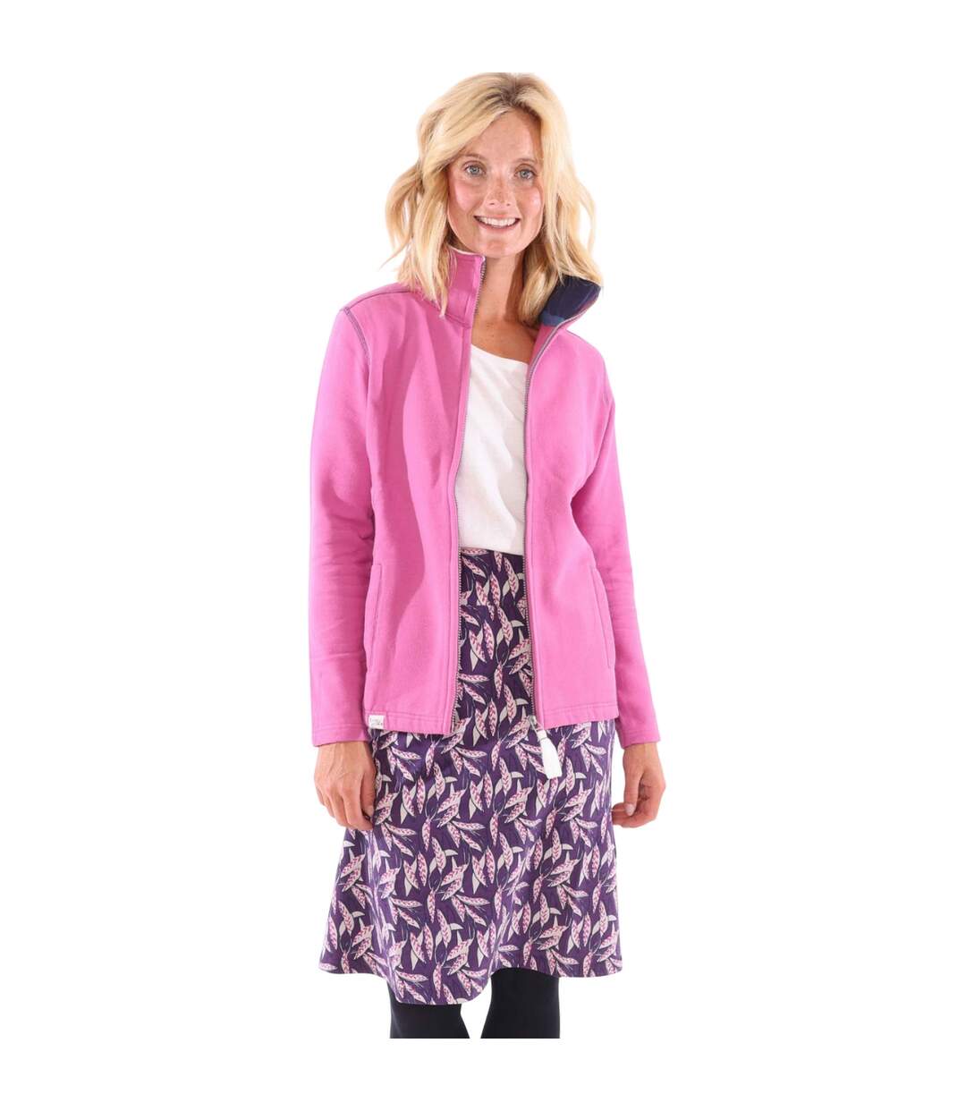 Jupe Motif/style Orge Femme Violet Lazy Jacks-1