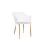 Lot de 4 Fauteuils Design Malaga 80cm Blanc