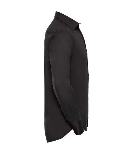 Chemise Manches Longues Homme Noir Russell Collection