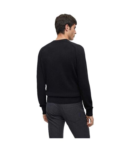 Sweat Manches Longues Raglan Homme Noir Boss