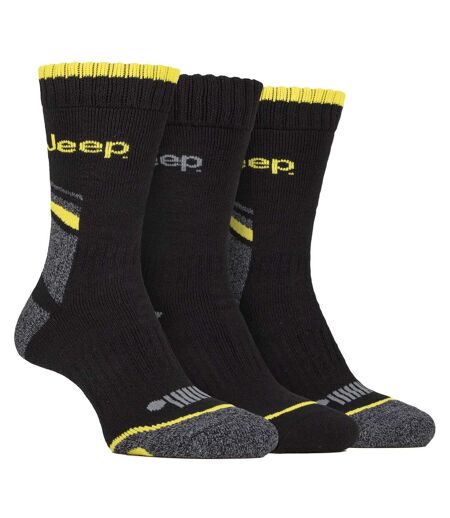 3 Pack Men's Work Boot Socks with Arch Support