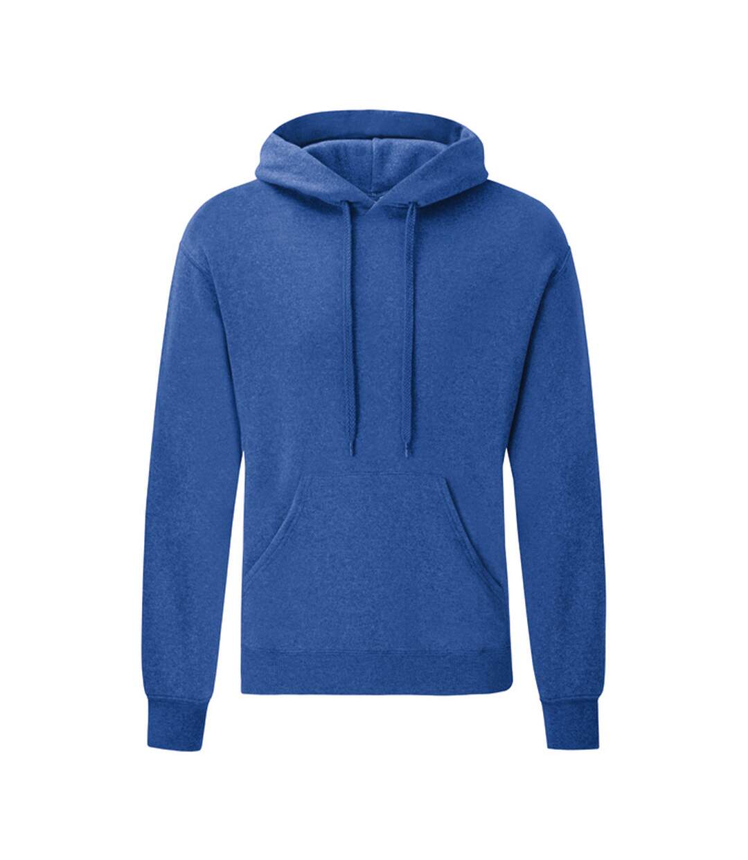 Sweat À Capuche Classic Homme Bleu Roi Chiné Fruit Of The Loom-1