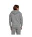 Mens classic zip front hoodie grey marl Raging Bull-2