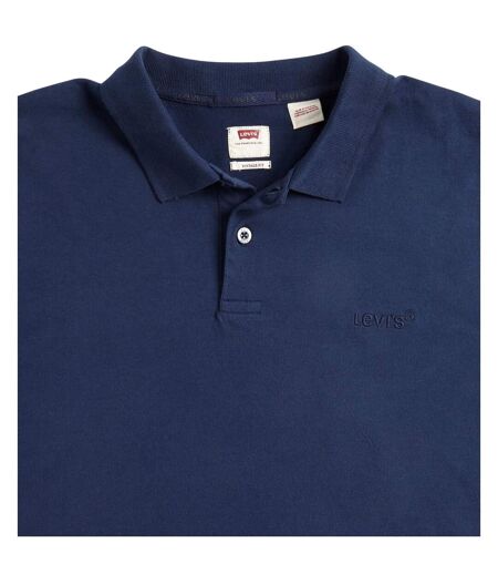 Mens Cotton Relaxed Fit Polo Shirt Navy Blazer Ben Sherman