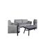 Salon de Jardin Virya 150cm Noir & Gris-4