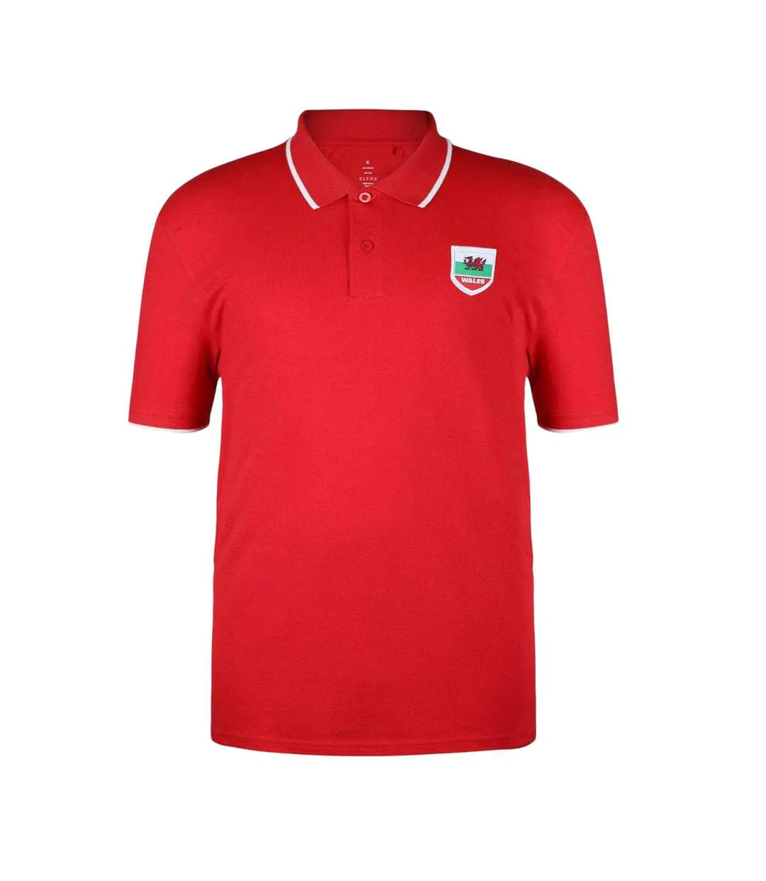 Polo Motif/style Pays De Galles Homme Rouge Fifa-1