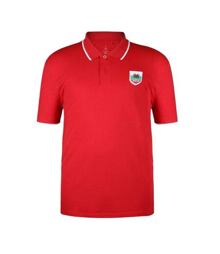 Polo Motif/style Pays De Galles Homme Rouge Fifa