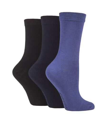 SOCKSHOP - Lot de 3 paires de chaussettes respirantes en bambou femme